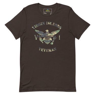 Virgin Islands Veteran Green Camo Unisex t-shirt